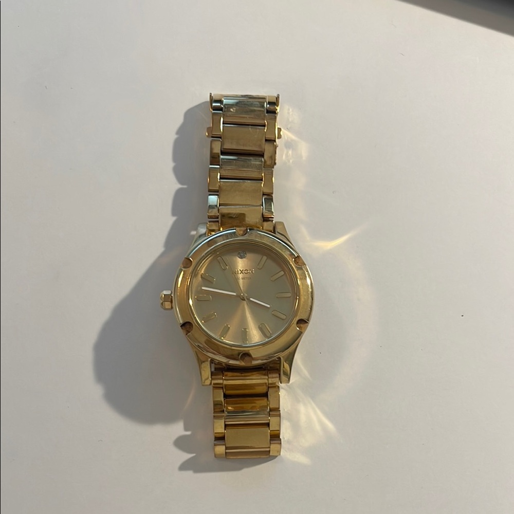 Gold Nixon Watch